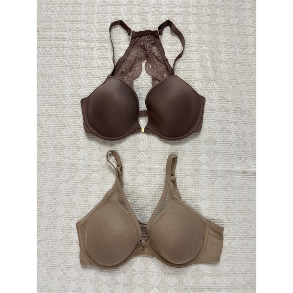 Third Love 24/7 Bras 36D Lot Of 2 Lace Racerback Classic Contour Underwire